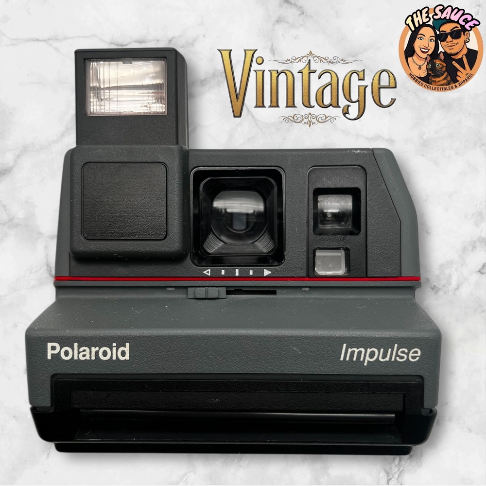 Polaroid Impulse 600 Plus‎ Instant Camera Dark Gray Retro Vintage Film Camera